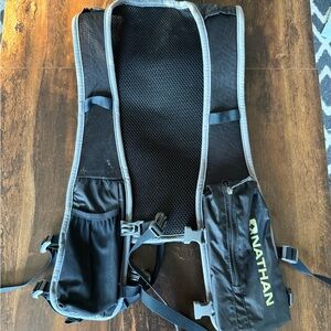 Nathan Black and Gray Hydration Running Vest